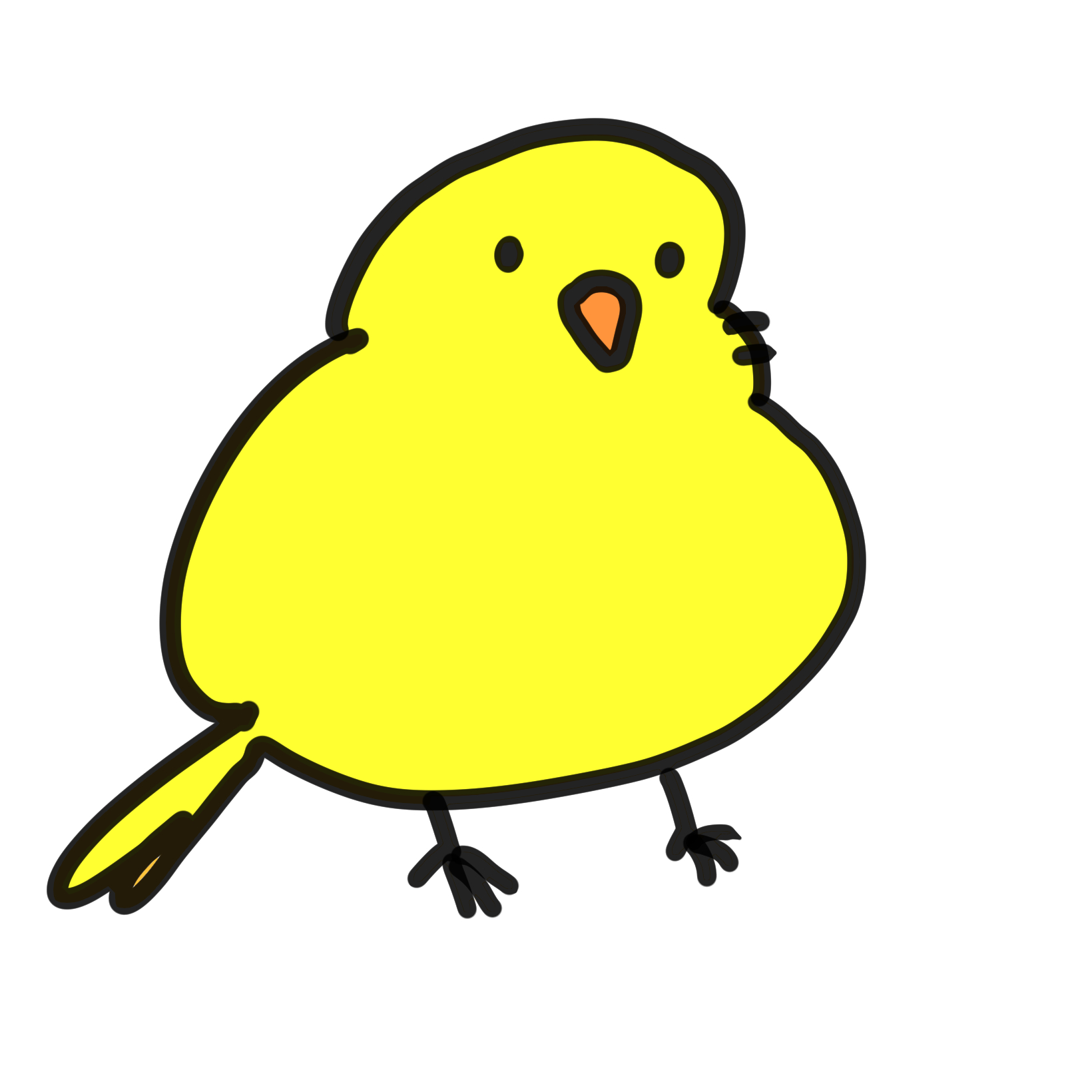 normal yellow canary